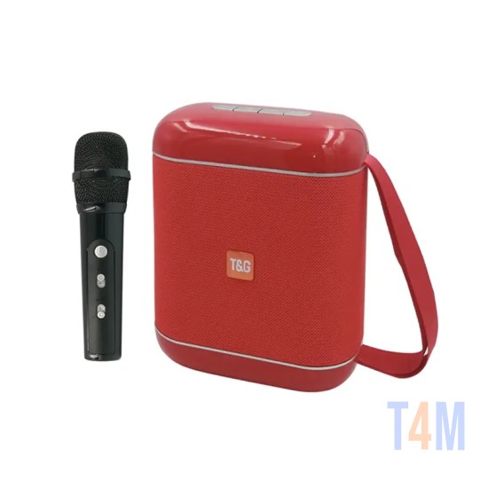 ALTAVOZ INALÁMBRICO TG-523K AUX/USB/TARJETA DE MEMORIA ROJO